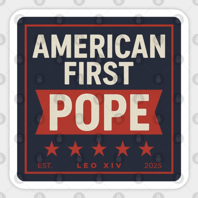 Pope Leo XIV Sticker by Stylecombinator